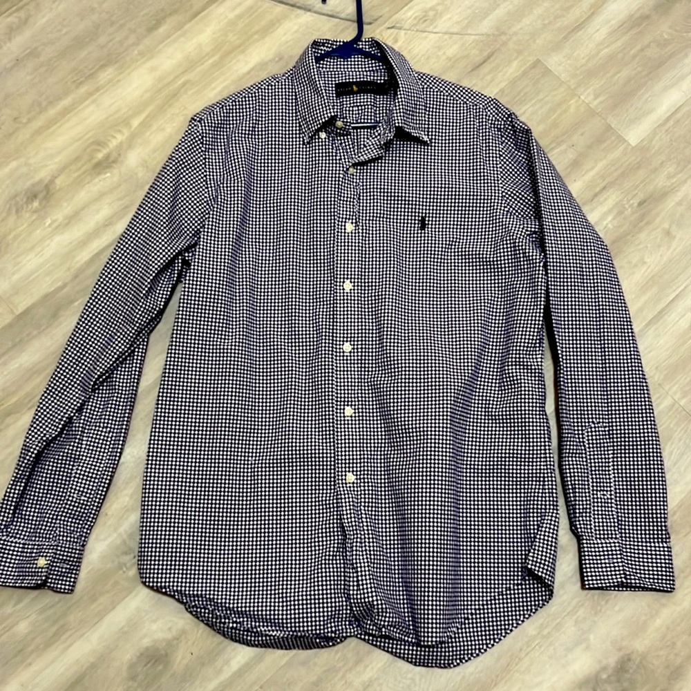 Ralph Lauren purple gingham shirt large